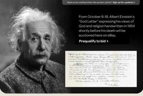 FOTO La lettera di Einstein vale 3 milioni di euro